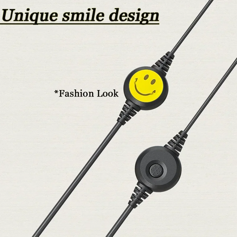 جهاز اتصال لاسلكي مع ميكروفون ابتسامة ، سماعة رأس بدبوس واحد ، خطاف أذن ، لهاتف retevis rt40 iccom ange ، yaesu ، أجهزة راديو موتورولا