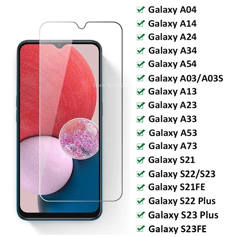 Szkło ochronne 9D do Samsung Galaxy A14 A24 A34 A54 A13 A03S A33 A53 szkło hartowane Samsung S22 S23FE S21 Plus ochrona ekranu