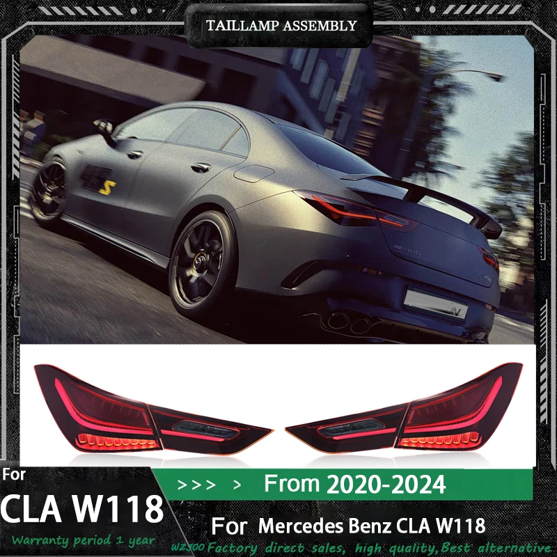 

Auto Car Part for Mercedes Benz CLA W118 CLA200 CLA260 CLA35 CLA45 2020-2025 Upgrade New Style Design Auto Taillight Rear Lamps