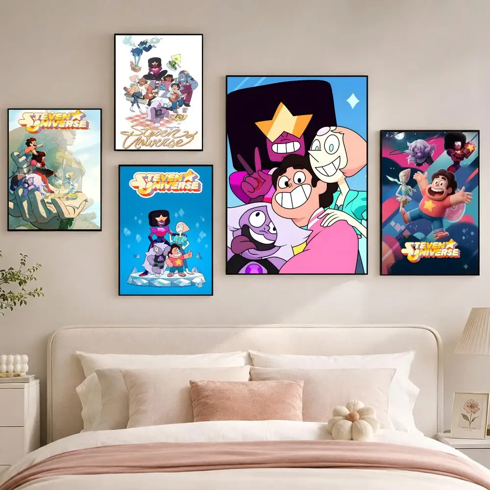 Cartoon S-Steven Universe Poster Room Decoration, Home Wall Art Printing, Waterproof Bedroom Poster, Gift
