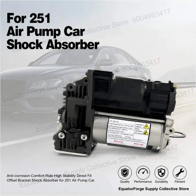 

Anti-corrosion Comfort Ride High Stability Direct Fit Offset Bracket Shock Absorber for 251 Air Pump Car