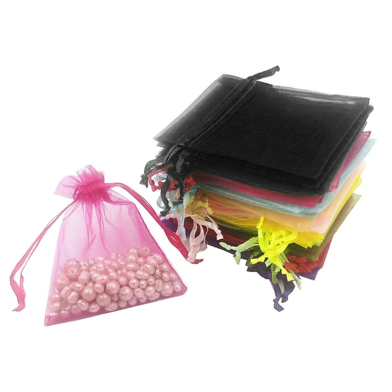 Stylish and Practical Jewelry Bag Easy to Open and Close Organza Bag with Drawstring for Showcasing and Dropshipping