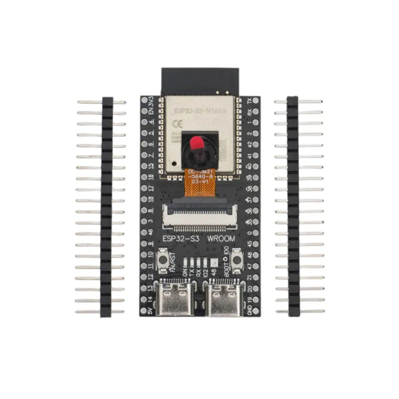Płytka rozwojowa ESP32-S3 N16R8 CAM WiFi+Bluetooth Moduł ESP32-N16R8 Kamera OV3660/OV5640 Podwójne interfejsy TYPE-C — zdjęcie produktu 3