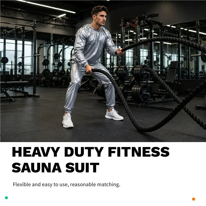 Heavy Duty Fitness Weight Loss Sweat Sauna Suit Exercise Gym Anti-Rip Multi-Purpose - view 5