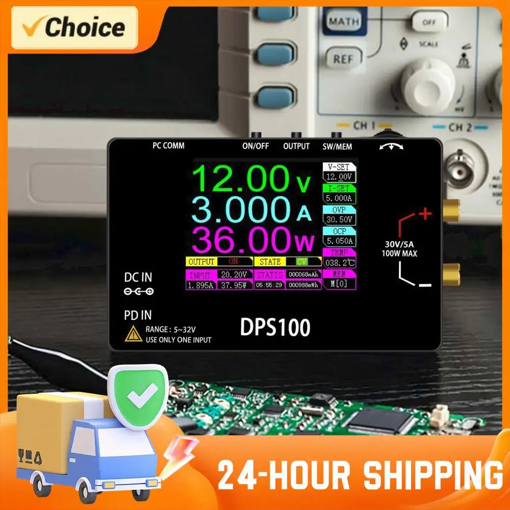 

100W Max Mini Portable Switching Power Supply DPS100 Pocket Laboratory DC Power Supply 30V 5A DC LAB Supply Power Supplies
