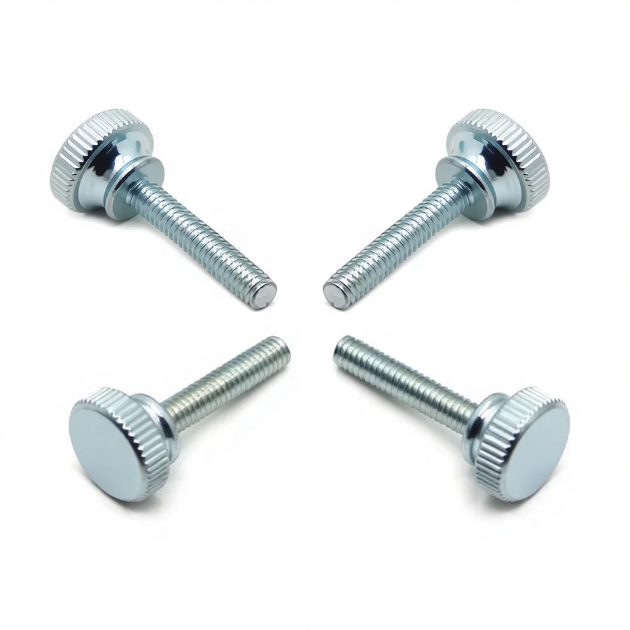 

M3 M4 M5 M6 M8 M10 Knurled High Head Thumb Screws GB834 Hand Tighten Adjustment Screws for Double Deck Curtain Wall Glass