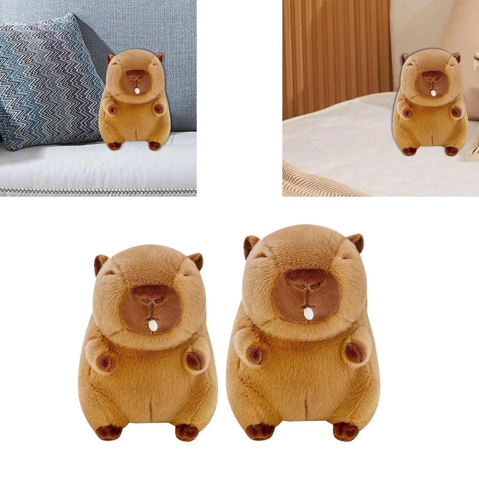 Cute Capybara Stuffed Animal Bubble Capybara Plus Toy Cartoon Animal Comfortable Huggable Capybara Doll for Teens