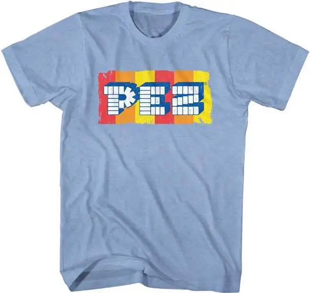 Pez Candies Austrian Candy Co Colorful Logo Men's T Shirt