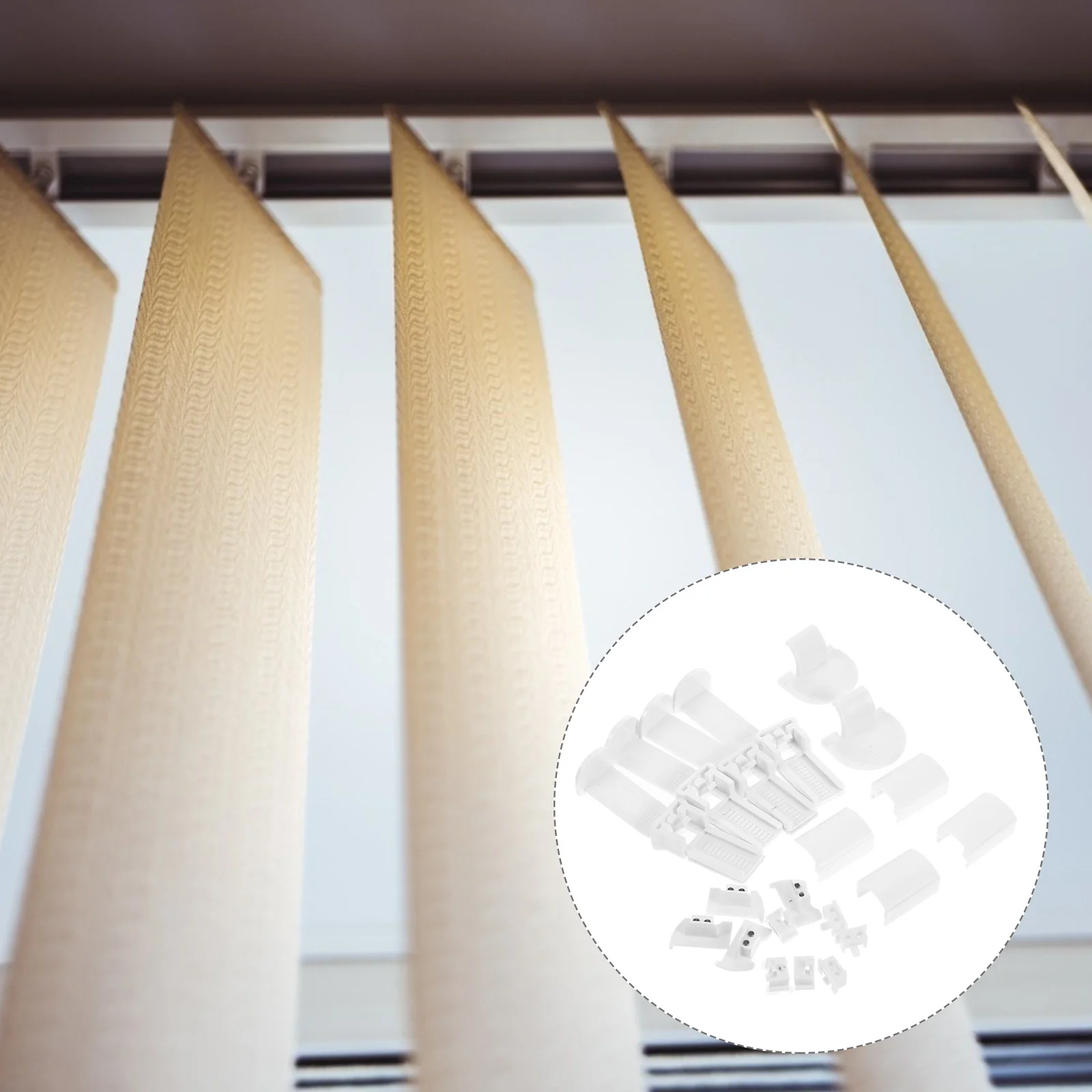 

24pcs Curtain Brackets For Pleated Blinds Easy Install Secure Mounting Shade Bracket Clips Window Blind Replacement Parts