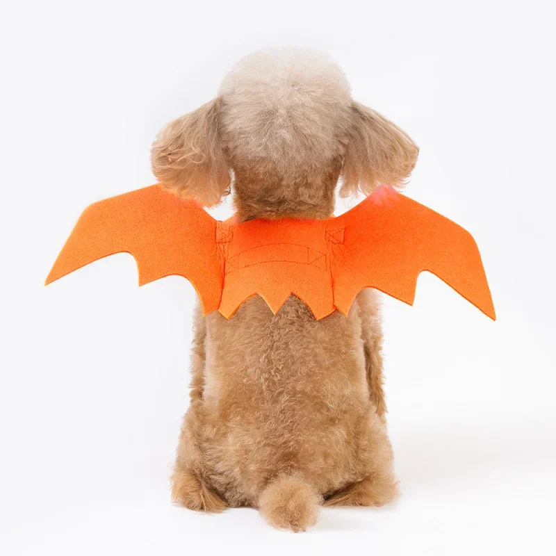 Halloween Pet Costume Black Bat Wings Cosplay Prop Cats Dogs Harness Cute Funny Cat Dog Clothes Outfit for Party Accessories