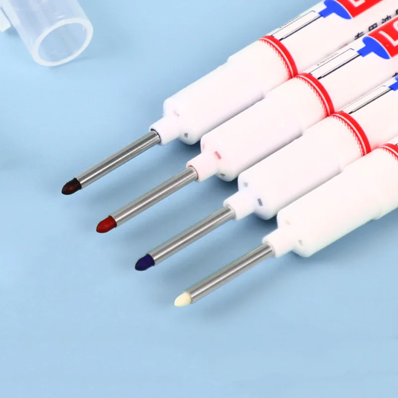 8Pcs Oily Long Mouth Marking Pen,Metal Perforated Paint Pen,For Furniture Decoration Bookshelves Marking Lamp Drilling Positions