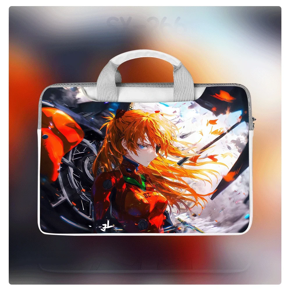 

Cartoon Character EVA Evangelion Printed Laptop Sleeve 12-16 Inches Waterproof and Shockproof Soft Lining Protective Sleeve Gift