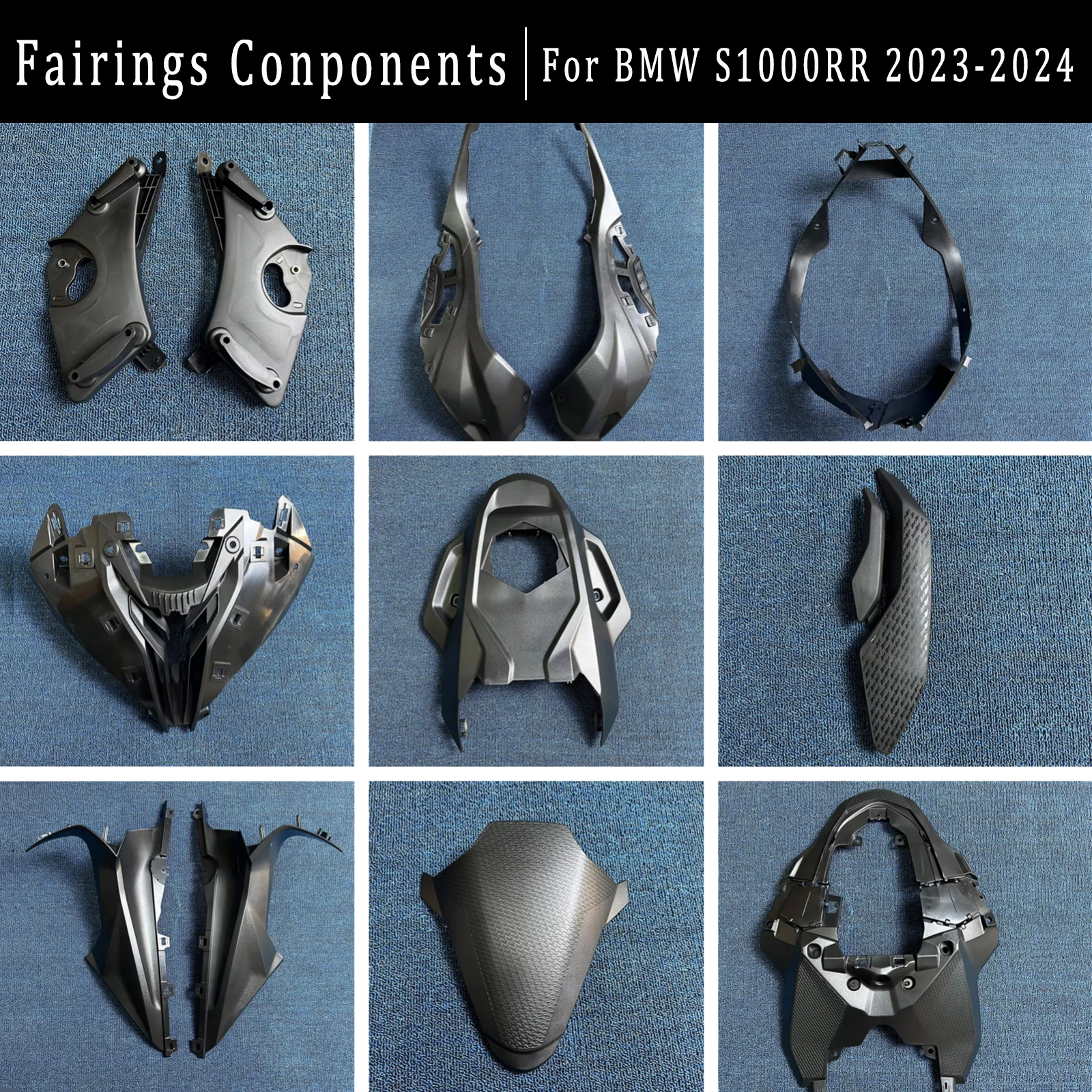 Motorcycle Fairings Kit Fit For BMW S1000rr 2023 2024 Bodywork Set 23-24 High Quality Injection Unpainted White Blue Black