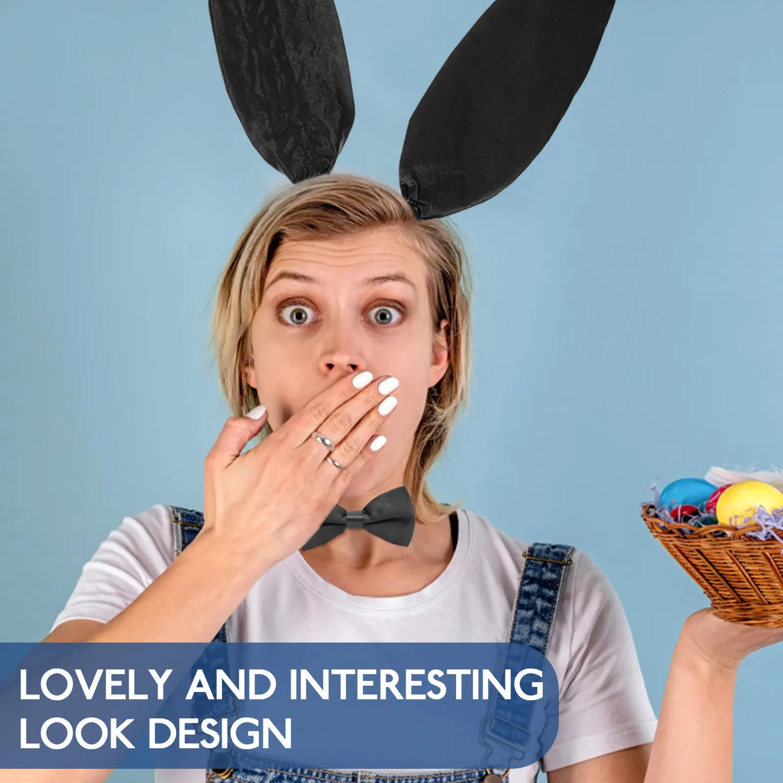 

1Set Rabbit Cosplay Costume Prop Set Including Headband Gloves Stockings for Themed Parties Stage Performance Festival Fun