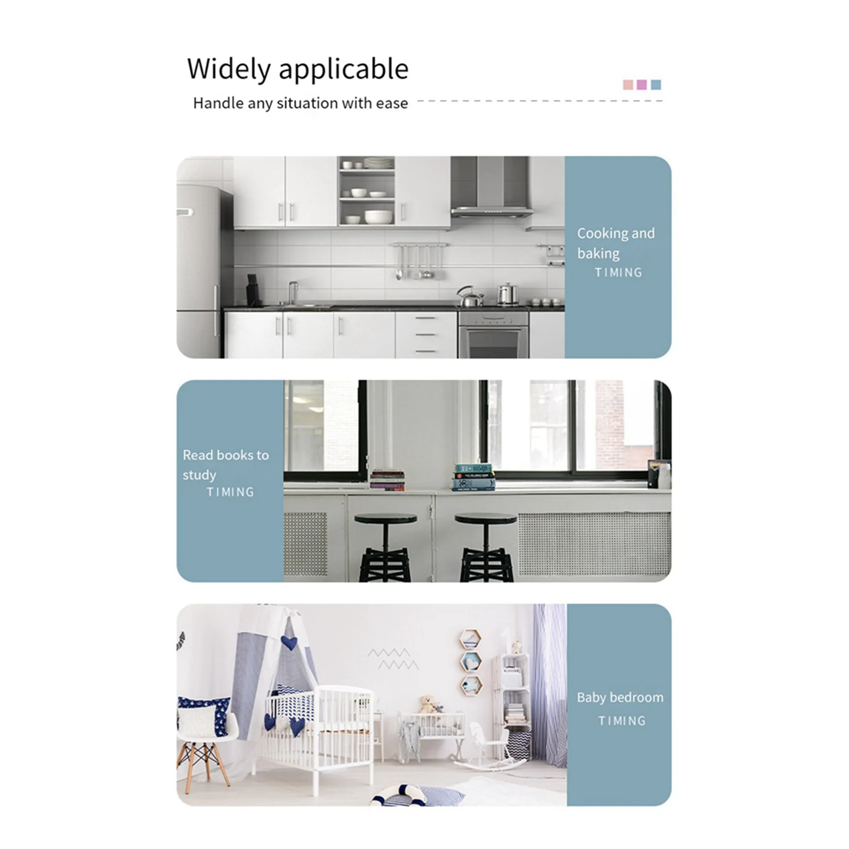 A37T-3X Mini Clock Triangle LED Screen Lectronic Digital Alarm Screen Desktop Clock For Home Office Table Bedroom Decor White