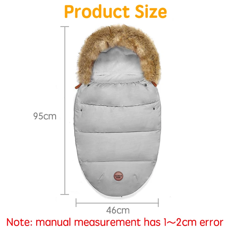 PANGDUpunSac de couchage universel pour bébé, optique, enveloppe d'hiver pour nouveau-nés, chancelière pour poussette, 0-12 mois, sacs de couchage pour nouveau-né