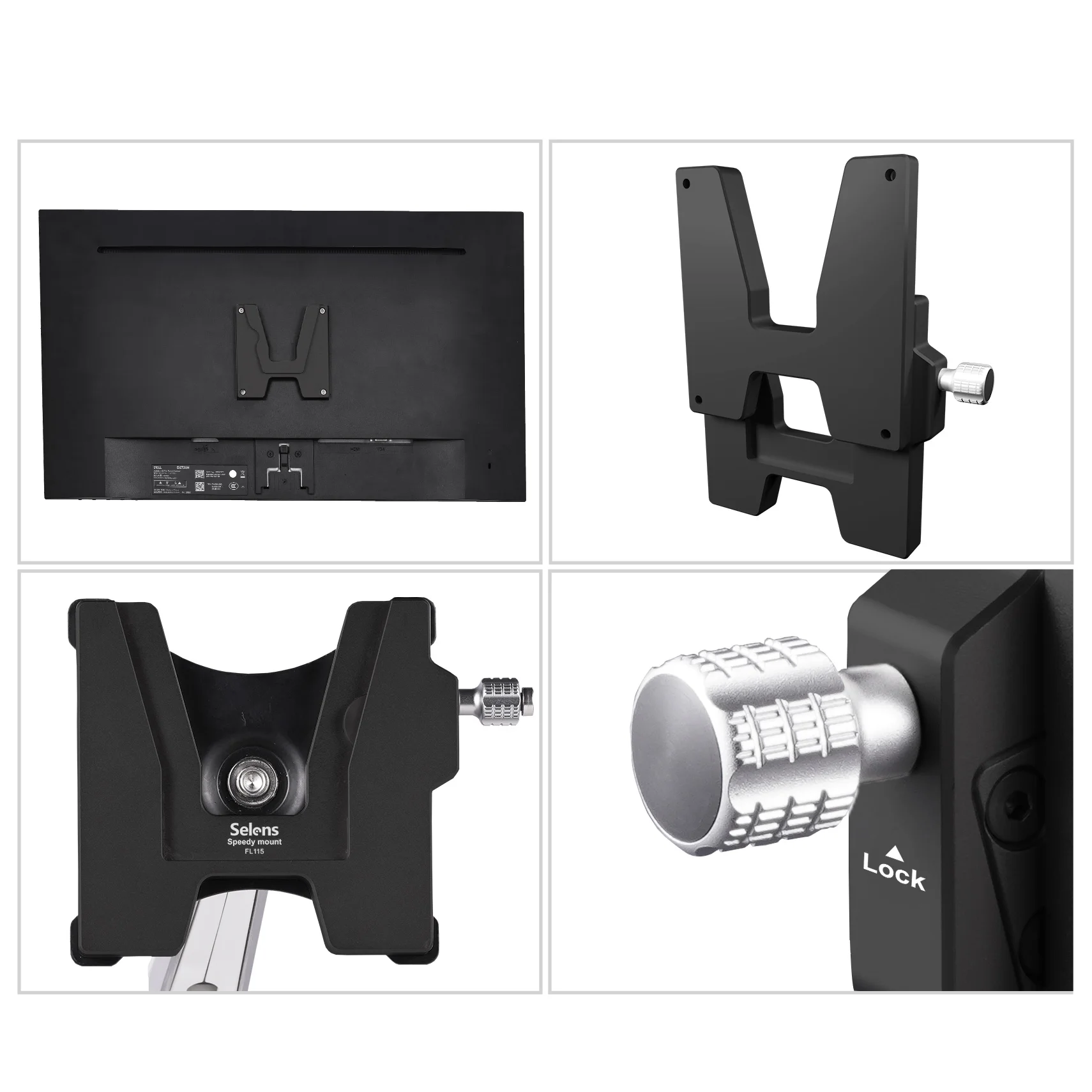 Selens TV LED مراقب جبل قابل للتعديل 360 درجة دوران حامل عالمي انفصال قوس للتصوير الفوتوغرافي استوديو