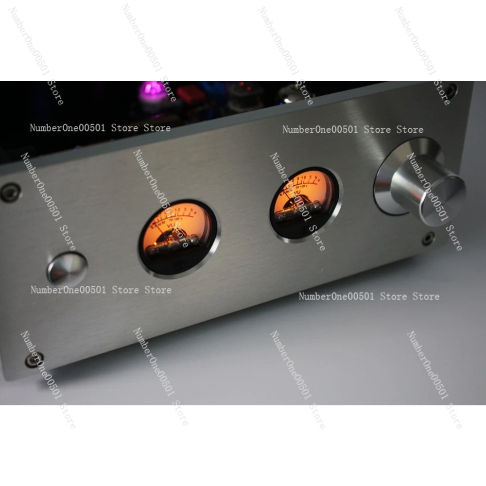 Tube Preamp Solid State Amp TDA7293 LM3886 6n3 12AX7 VU Meter Transparent Cover Warm Sound Clear Detail