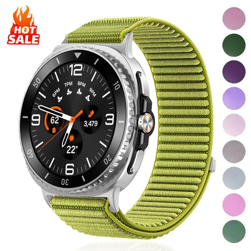 Cinturino in nylon per Samsung Galaxy Watch 8 44mm Bracciale di ricambio classico regolabile per Watch 8 Classic 44/40mm Accessori cinturino