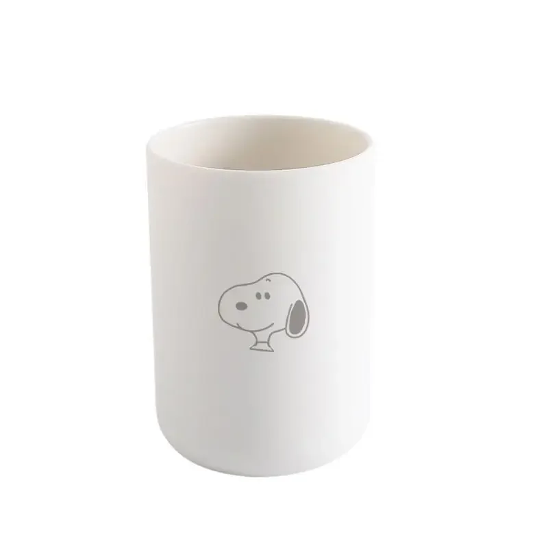 Snoopy Tandenborstel Cup Tandpasta Houder Cartoon Duurzaam Pp Plastic Leuke Home Reizen Badkamer Mondwater Cup Badkamer Accessoires