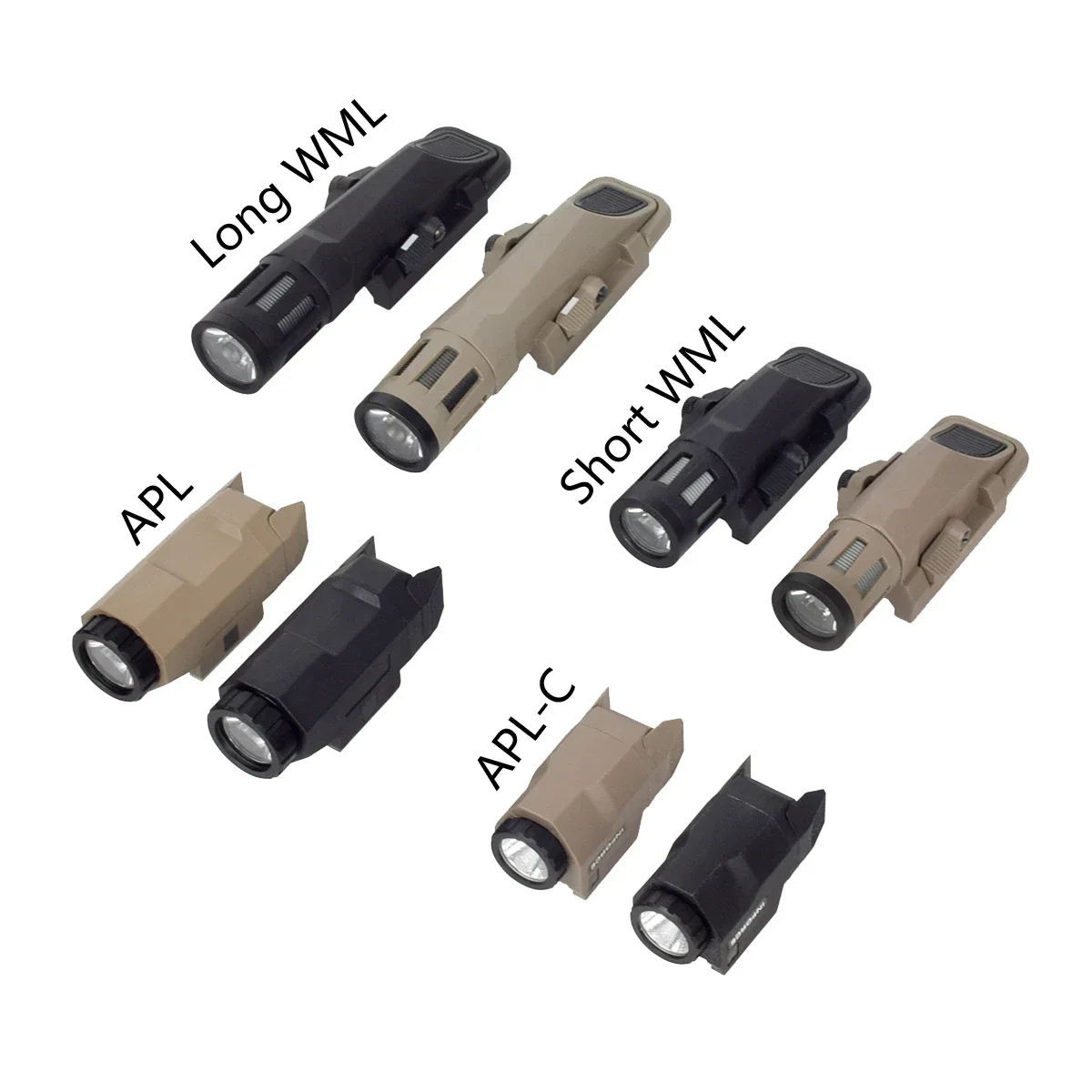 Tactical APL  APL-C WML Nylon Weapon Gun Light Hunting Airsoft Rifle LED Strobe Torch Flashlight For 20mm Picatinny Rail