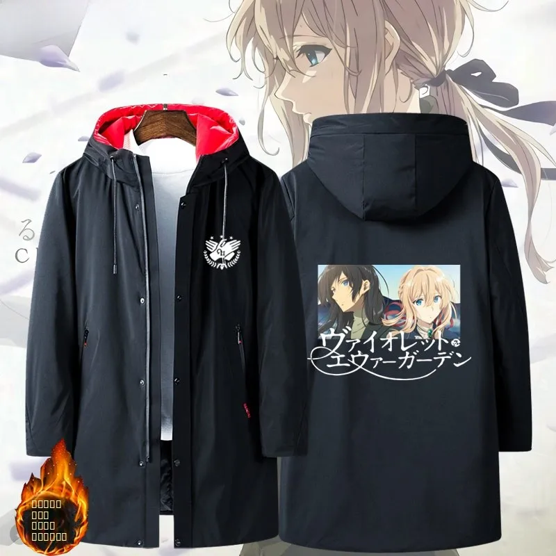 

Violet Evergarden Anime Cotton Jaet ex Long Sle Youthful Polyester Fibre Stand Fit Winter Outerwear