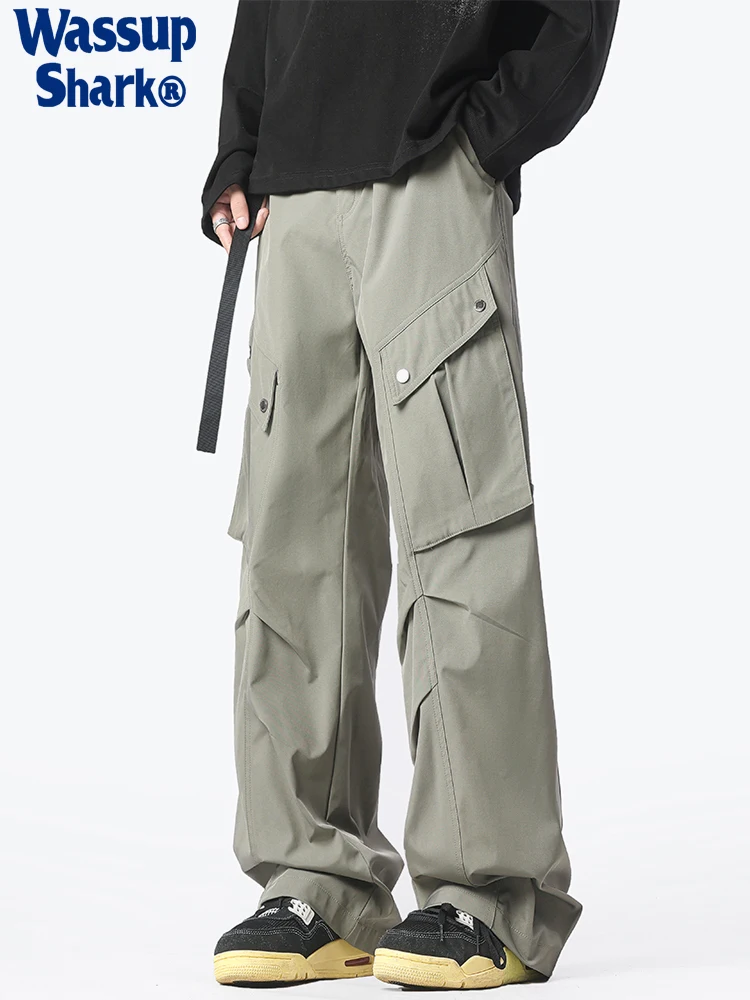 

Wassup ark Men's Casual Hiking Trousers Outdoor Workwear Leisure Mountain Sports Pants American Functional Windbreaker Pants