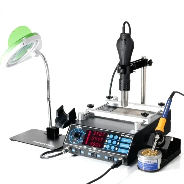 لحام مصلحة الارصاد الجوية الرقمية ديسولديرينغ الهواء الساخن التسخين المسبق محطة لحام إعادة العمل مبيعات ساخنة #1