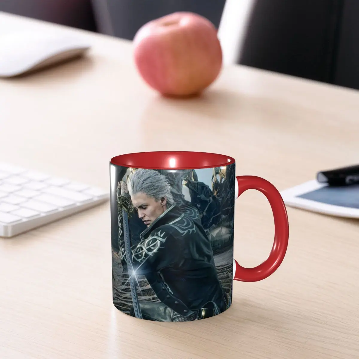 Vergil From The Devil May Cry Seri Mug Funny Ceramic Coffee Cups Tea Mugs Milk Cup Drinkware Gift for Friends