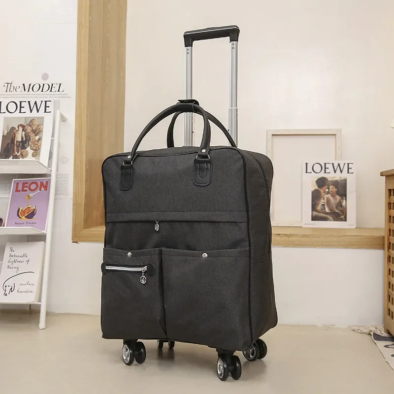 Rolley Backpack Carry on Luggage Bags Women Rolling Luggage Wheeled Backpacks Trolley Bag with Wheels Oxford Travel Suitcase