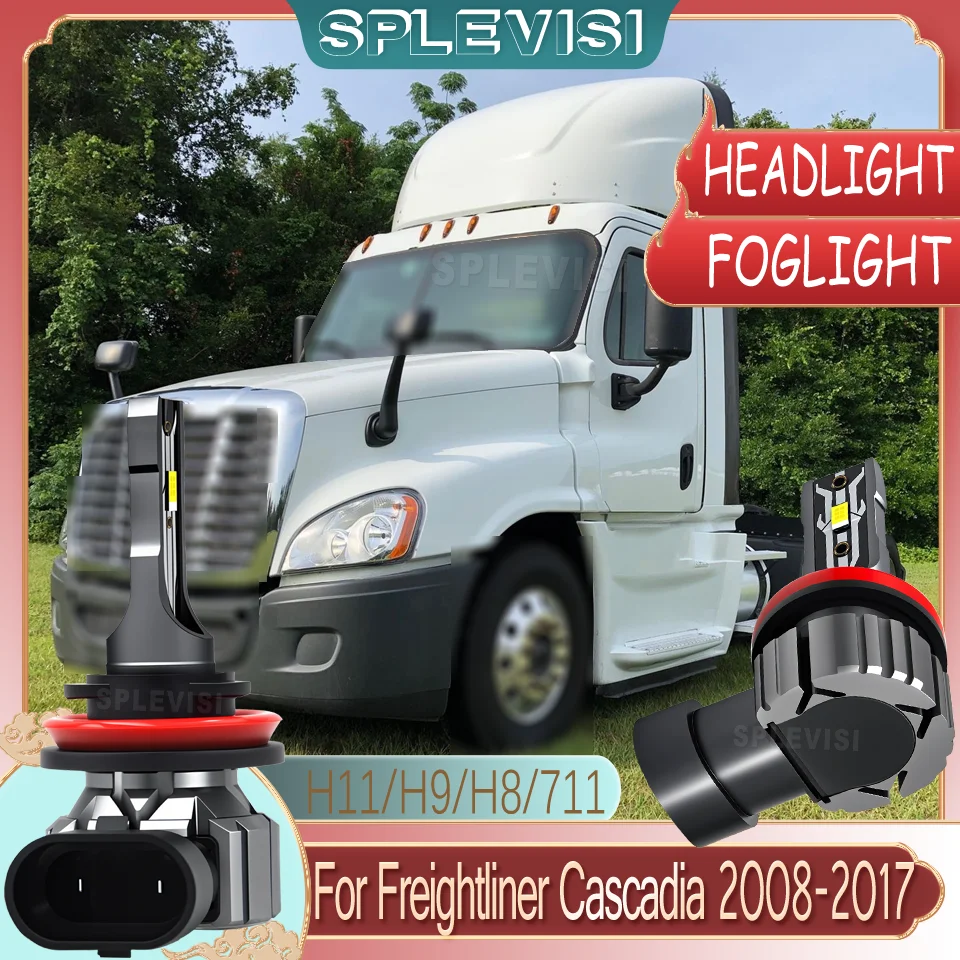 

waterproof IP68 Headlight Bulbs High/Low/Fog Light For Freightliner Cascadia 2008 2009 2010 2011 2012 2013 2014 2015 2016 2017