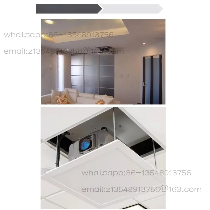 1M Projector bracket motorized electric lift scissors with Remote Electric Ceiling Mount Bracket For Cinema Church Hall School