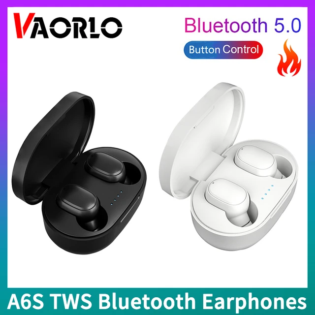 Original A6S TWS Bluetooth 5.0 Earphones Button Control True Wireless Stereo Music Noice Cancelling Headphones With Mic Earbuds AliExpress 44