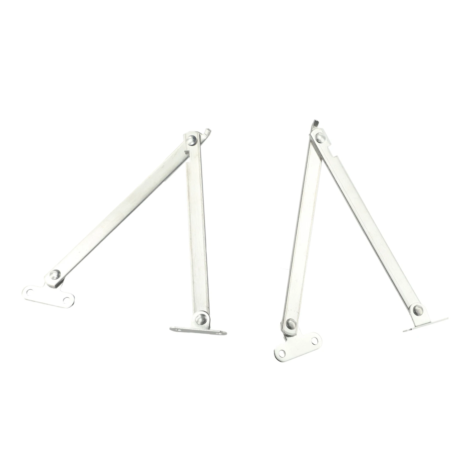 2PCS Stainless Steel Folding Pull Rods Cabinet Door Lift Up Support Metal Rods for Bookcase and Furniture Application