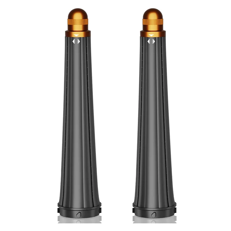 

【BRAND NEW】2X Conical Long Barrels Attachment For Dyson Airwrap HS01 HS05, 20MM-36MM Auto-Wrap Curling Iron Gold