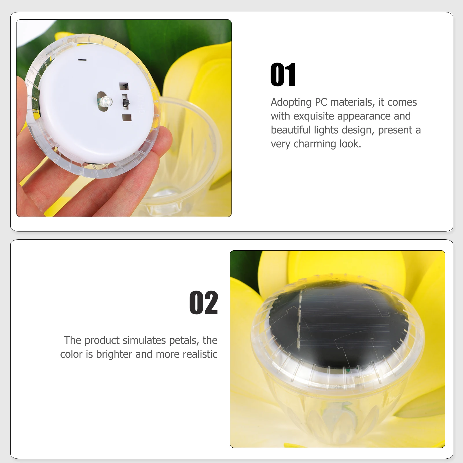 

Lotus Pond Solar for Flower Lotus-shaped Pool PC