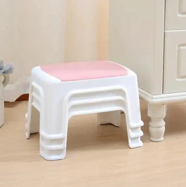 Home Living Room Stool Fashion Plastic Chair