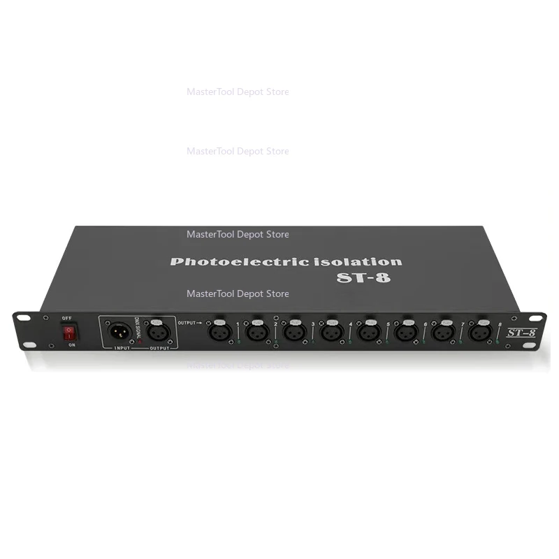 Stage Lighting 4/8 Channel Signal Amplifier Booster Photoelectric Isolation Par Light DMX512 Signal Receiving Transmitter