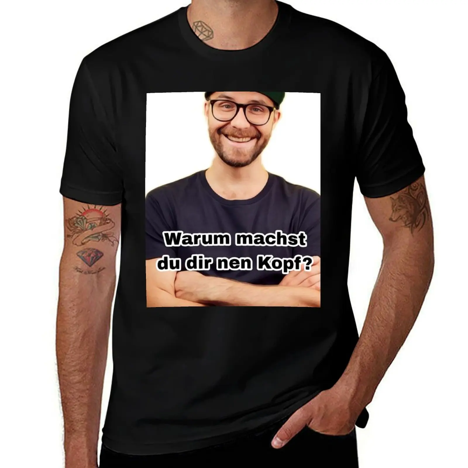 Mark Forster - Why are you banging your head? memes T-Shirt Street Fashion Casual Tee Shirt T-Shirt