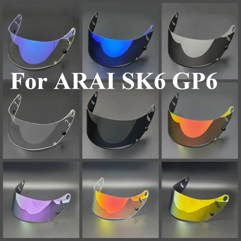 Visor For ARAI SK6 GP6 Helmet Lens Anti Fog High Impact Protection UV Cut Durable High Strength Viseira Capacete Accessories