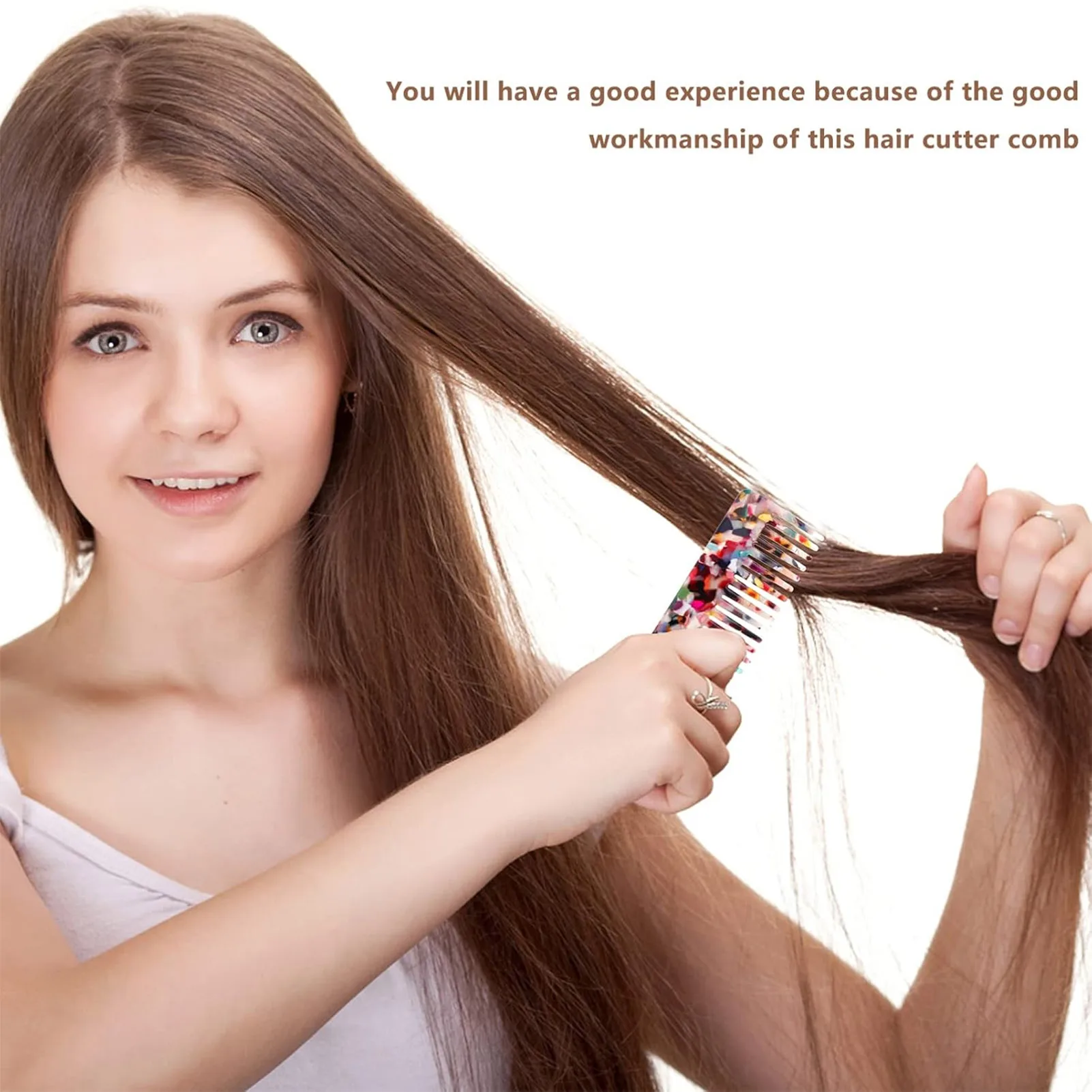 

Расческа с уксусной кислотой в этническом стиле для мужчин и женщин, 11 см, портативная мини-карманная расческа для путешествий, кемпинга, антистатическая расческа, 1 шт.