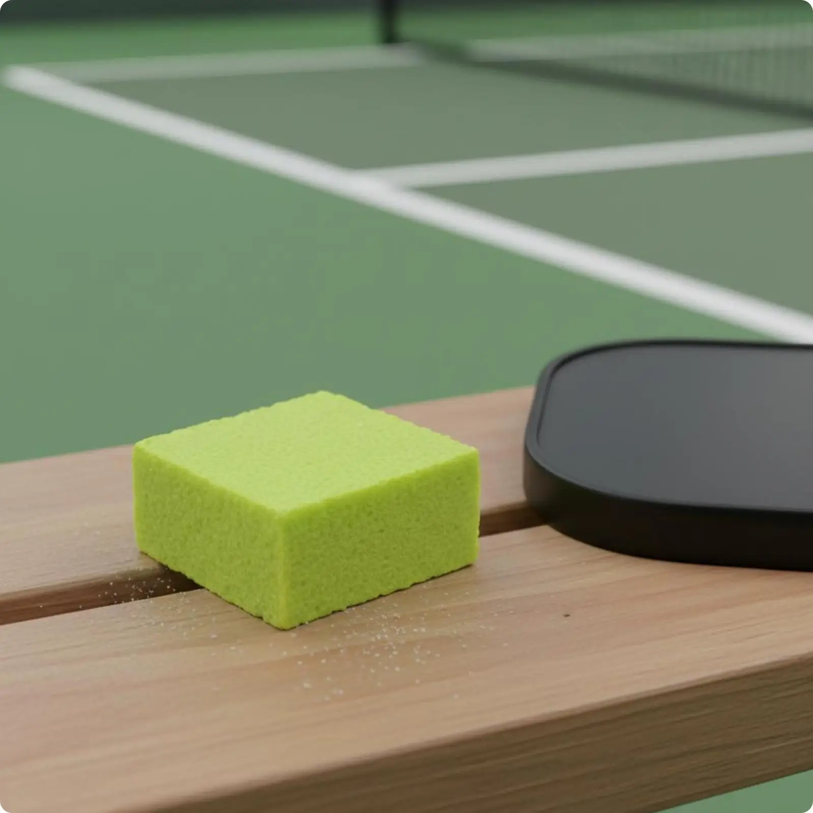 Pickleball Paddle Cleaning Rubber Ball Eraser for Dust Fuzz Residue Removal Compact Practice Tool