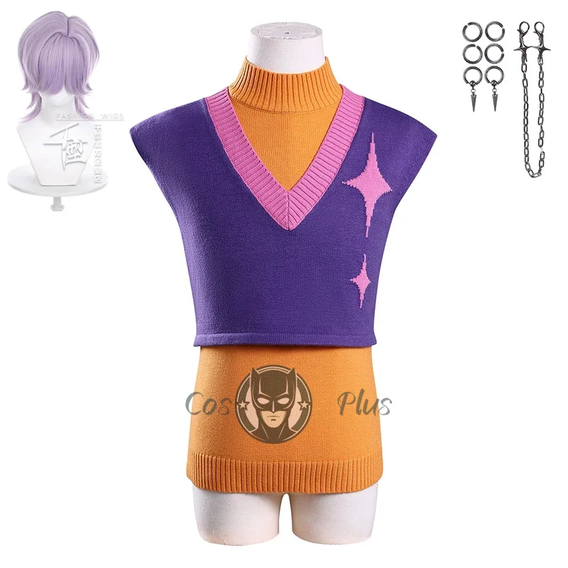 

Saja Boys Косплей Костюм Kpop Demon Hunters Mystery Косплей Свитер Комплект Школьной Формы Комплект Повседневная Одежда Мода