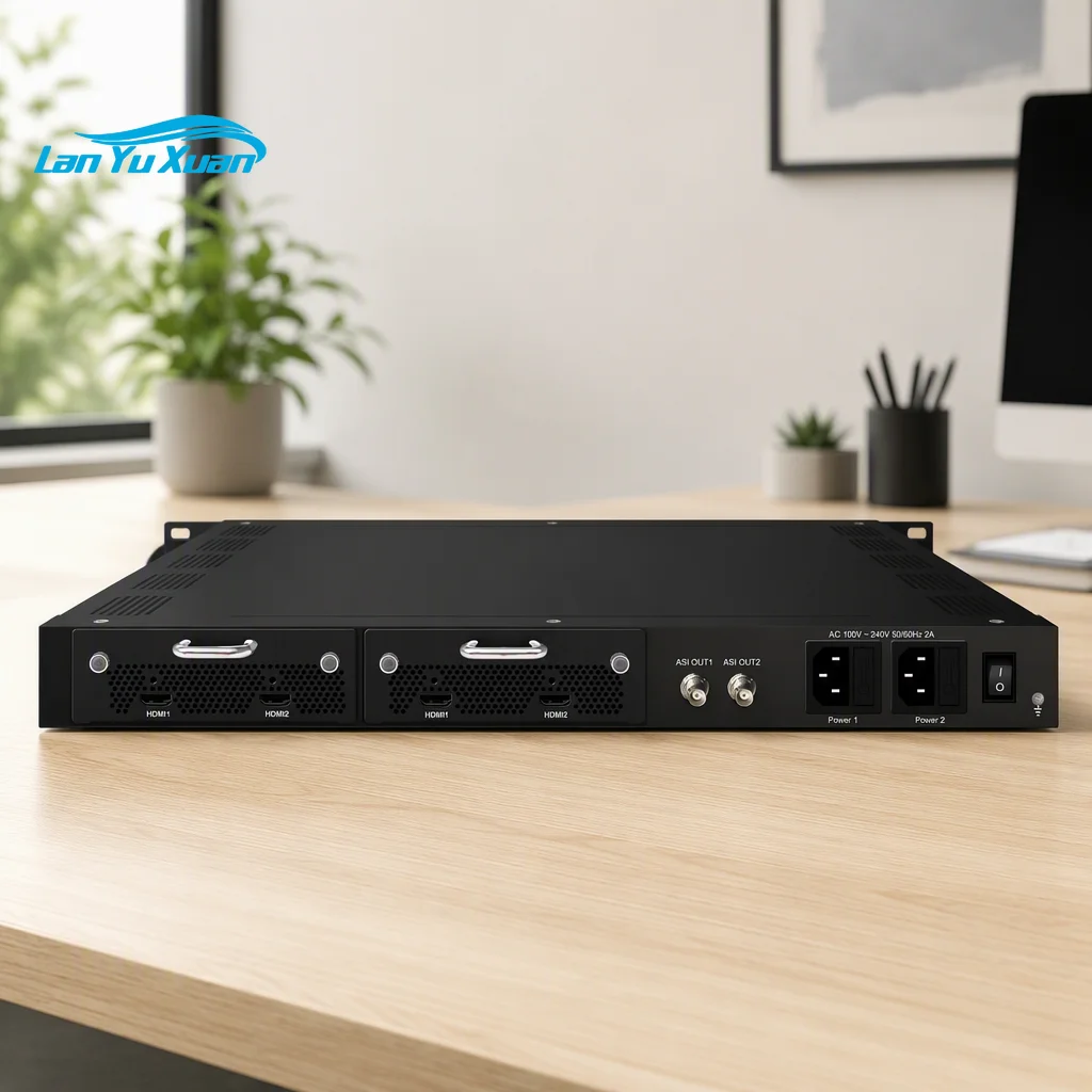 hd sdi to ip asi encoder h.264 mpeg-2 with PSI SI information creation and CC