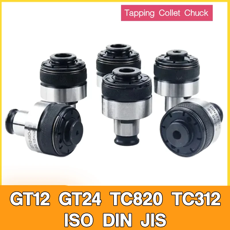 GT12 GT24 TC820 TC312 Tapping Collet Chuck M4 M6 M8 M10 M12 M14 M16 Tapping Chuck Telescopic Tool Holder ISO DIN JIS Overload