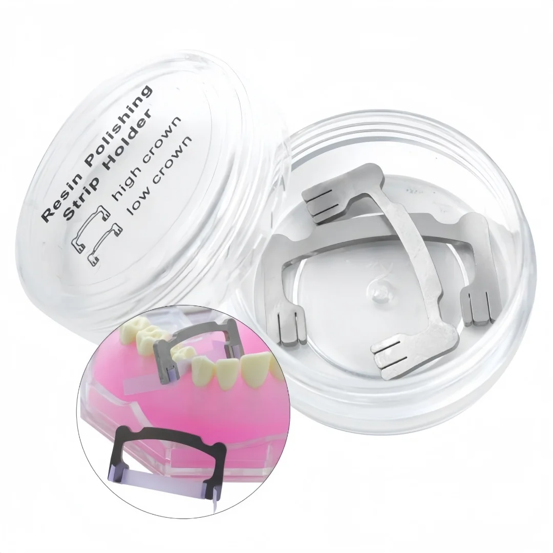 

2PCS/set Dental Polishing Strips Teeth Grinding Adjacent Deglaze Strips Stainless Steel Polishing Strips Dentist Polishing Tools