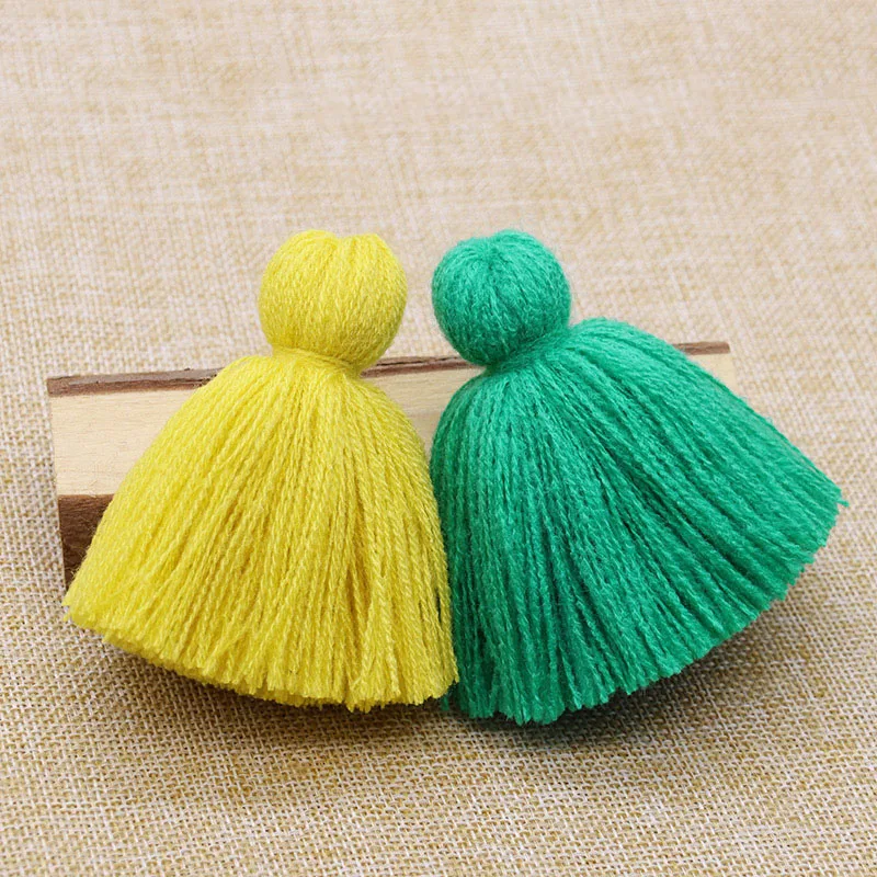 10pcs/lot 8cm Fluffy Tassels Charms Fat Tassel Trim Pendant Crafts For Jewelry Making Findings Diy Bracelet Earrings Accessories