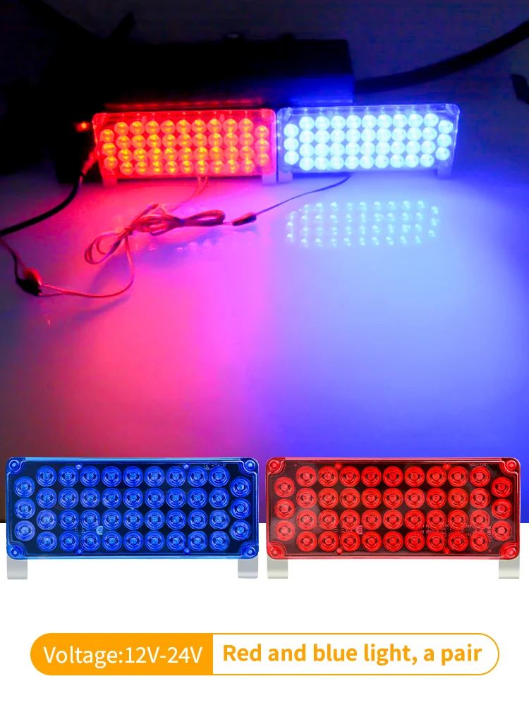 Red Car Large truck explosion flashing light led warning Signal light one drag two security booth double color light 12v24v