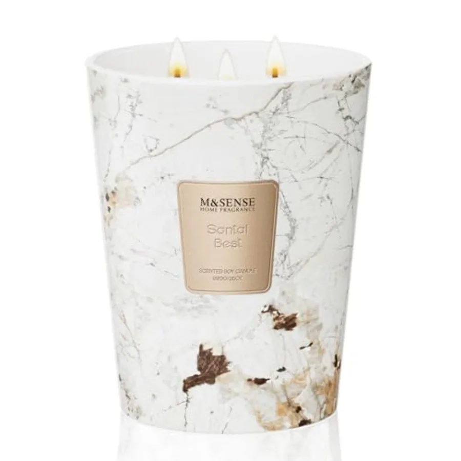 

Extra Large Candle 150H Scented 3-Wick Highly Scented Jar Candles, XL Candle for Home Decor, Long Lasting Aromatherapy Candle f