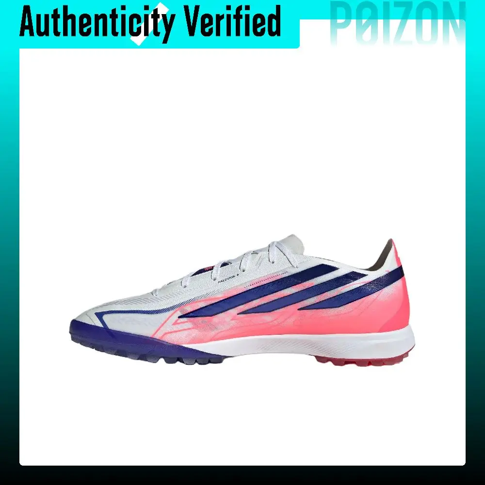 Adidas F50 Soccer Shoes Unisex Low-top White/Solar Purple/Swirl Neon Red KJ6092
